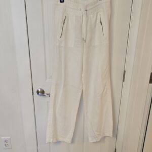 Athleta Wide Leg Pants in Cream